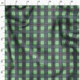 thumbnail image 3 of Soimoi Green Rayon Crepe Fabric Check Check Print Sewing Fabric Yard 46 Inch Wide, 3 of 5