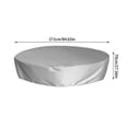 thumbnail image 3 of Outdoor Round Pool Sun Cover Foldable Rainproof Replacement Hot Tub Accessory For Above Ground Garden Summer Use, 3 of 4