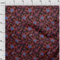 thumbnail image 3 of oneOone Rayon Maroon Fabric Floral Sewing Craft Projects Fabric Prints By Yard 56 Inch Wide, 3 of 4