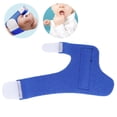 thumbnail image 4 of Infant Thumb Support Brace, Rounded Corners Light Weight Soft Breathable Blue Baby Thumb Fix Brace With Hook And Loop Fastener For Thumb Correction For Baby XS,S, 4 of 8
