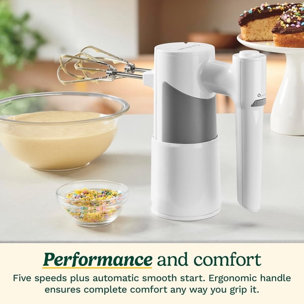 Cuisinart 5-Speed Hand Mixer with Chef's Whisk, Smooth Start, Two