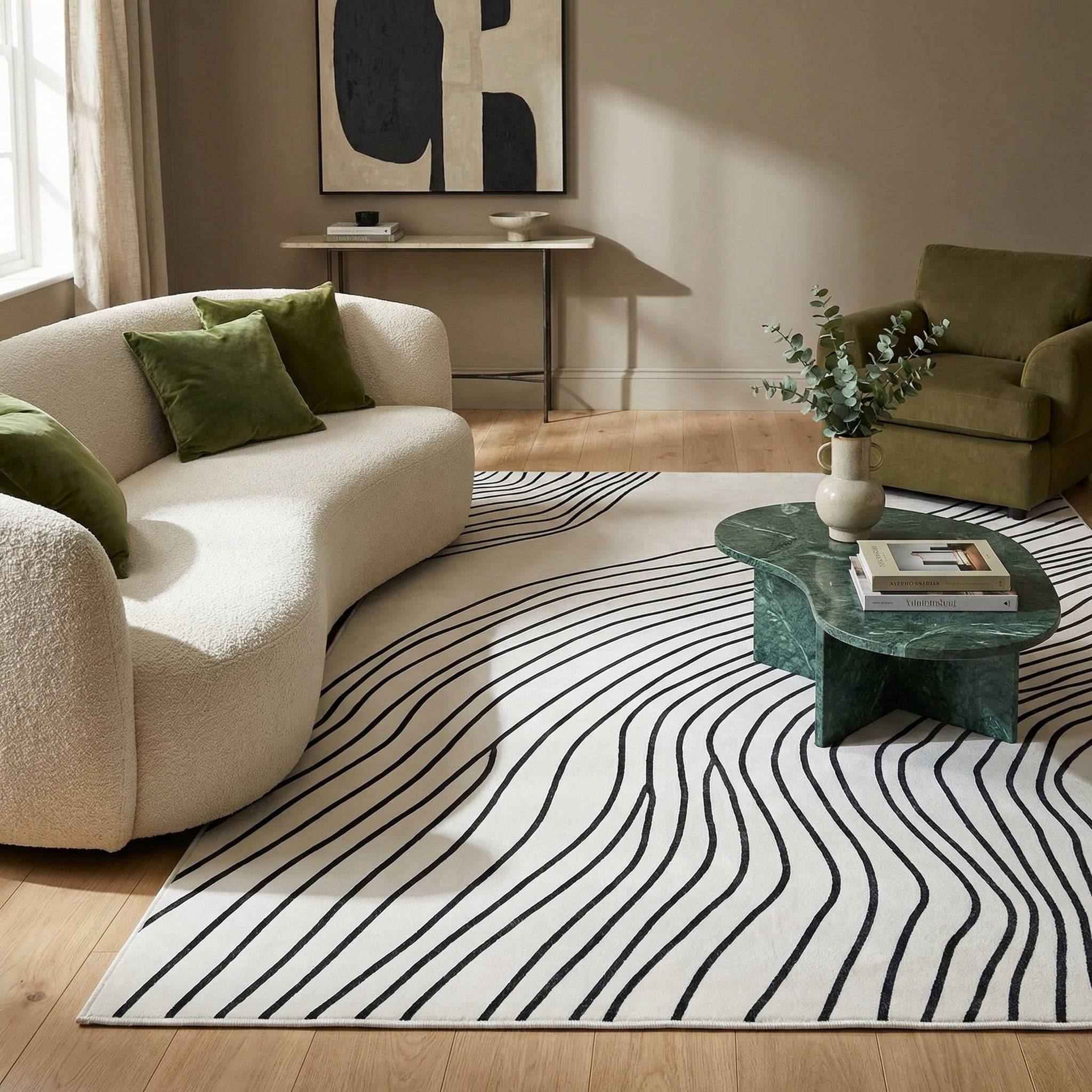 Rug Branch Minimalist Abstract Indoor Area