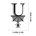thumbnail image 1 of Spider Halloween Decoration Hang Tag Set with 26 Iron Letters 5.3 cm x 9 cm, Black Rope Included, 1 of 4