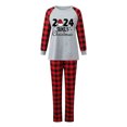 thumbnail image 1 of TIMIFIS Pyjamas de Noël pour Femmes Ensembles de Pyjamas Assortis pour la Famille Femmes Décontracté de Noël Imprimé Col Rond Manches Longues Haut et Pantalon Long Tenue d'Intérieur Cadeaux de Noël, 1 of 4