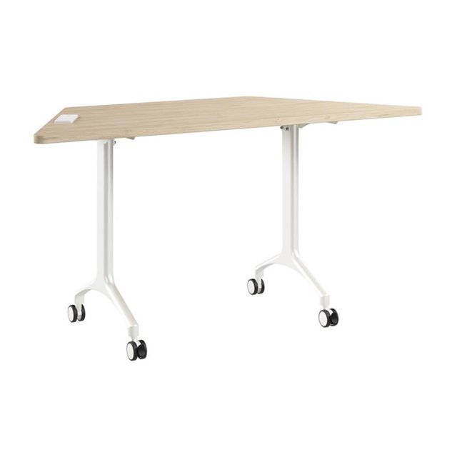 Scranton & Co Engineered Wood 60-inch Trapezoid Modular Conference Table in Elm