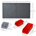 thumbnail image 3 of DURHAND 44pcs Wall Mounted Tool Organizer Storage Bin Garage Workshop Red, 3 of 10