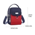 thumbnail image 2 of EGNMCR Organisateurs et Rangement de Garde-Robe, Sac Bandoulière Imperméable pour Femmes, Sac pour Téléphone Mobile à Compartiments Multiples Sac Messager pour Femmes Sac Décontracté en Toile Oxford Sac pour Femmes Épaule Bandoulière Rangement, 2 of 2