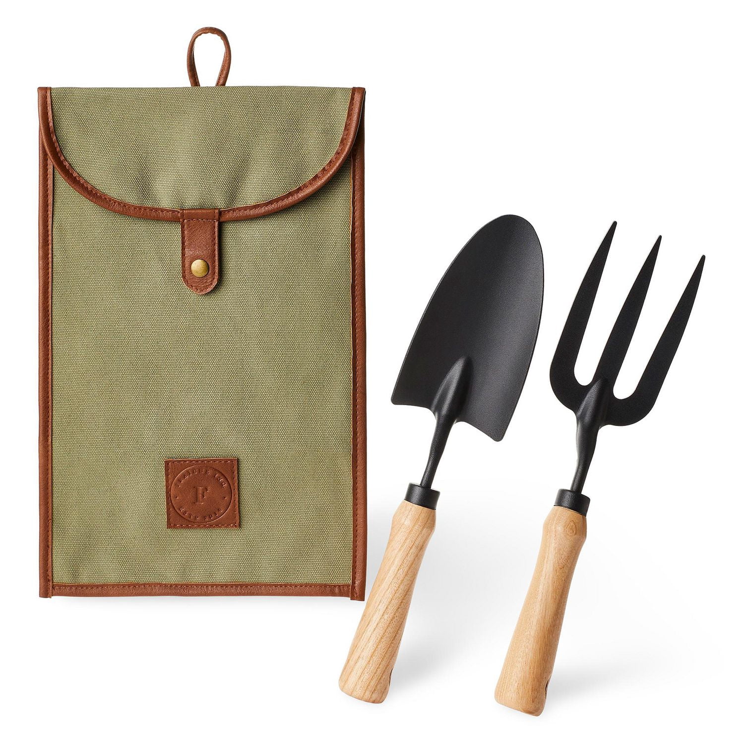 FRAÎCHE Spring Gardening Tool Set with Pouch, 3 count