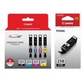 thumbnail image 1 of Genuine Canon CLI-251 4-Cartridge Ink Set + PGI-250 Black Ink Tank, 1 of 1