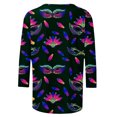 thumbnail image 5 of T-shirts de Mardi Gras pour Femmes, T-Shirts de Croisière de Carnaval pour Femmes, T-Shirt Graphique à Masque Pailleté pour Femmes, Vêtements de Mardi Gras pour Femmes Grande Taille, T-Shirts Mode à Manches 3/4 à Col Rond T-Shirt de Fête Hauts de Carnaval, 5 of 5