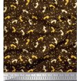 thumbnail image 1 of Soimoi Brown Silk Fabric Abstract & Arrow Symbol Print Fabric by the Yard 42 Inch Wide, 1 of 5