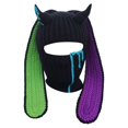 thumbnail image 1 of Fgnfyis Rabbit Ear Hat Autumn and Winter Neck Knitted Hat Bomber Hats Green, 1 of 6