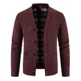thumbnail image 1 of Grrvtrz Men Cardigans Sweaters Winter Thicker Warm Sweaterscoats Outwear V-Neck Casual Button Down Slim Fit Sweaters with Pockets, 1 of 5