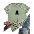 thumbnail image 1 of YourTops T-Shirt Graphique pour Femmes Bee Kind (US 2TG, 4-Vert), 1 of 2
