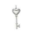 thumbnail image 4 of Collier Pendentif Cœur Médaillon Clé en Argent Sterling avec Chaîne, 4 of 4