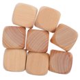 thumbnail image 4 of Miangastore 8pcs Blank Wooden Dices Unfinished Diy Block 6 Sided Mini Wood Square Cubes Rounded Corners For Diy Craft Projects Games Parties, 4 of 8