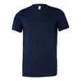 thumbnail image 1 of Bella T-Shirt Unisexe en Canevas à Col Ras du Cou, Manches Courtes, Mélange, m, 1 of 3