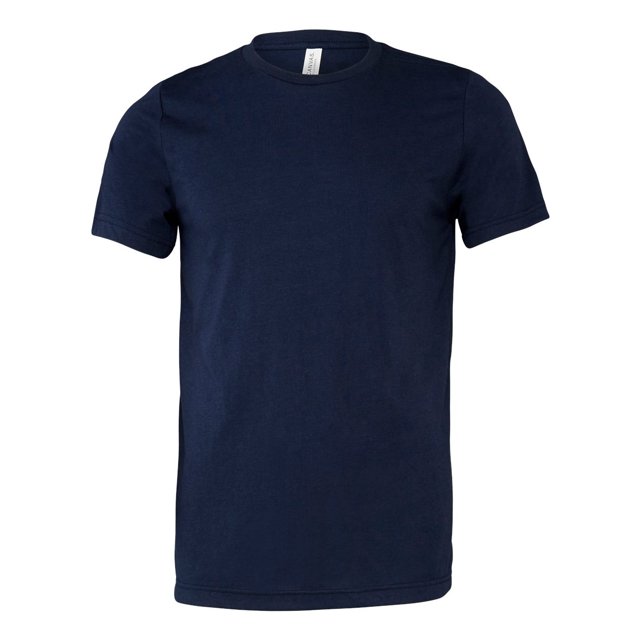 Bella T-Shirt Unisexe en Canevas à Col Ras du Cou, Manches Courtes, Mélange, m