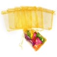 thumbnail image 4 of ORUYROP ® 100pcs Drawstring Organza Jewelry Candy Pouch Party Wedding Favor Gift Bags (7x9, Golden), 4 of 7