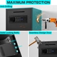 thumbnail image 2 of 6.0 Cub Extra Large Safe Box, Biometric Safe with Fireproof Waterproof Bag & Drop Slot, Drop Box with Backlit Keypad and Dual Alarm System for Home Valuables, 2 of 6