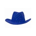 thumbnail image 1 of Glitter Sequin Trim Cowboy Hat - Royal, 1 of 2