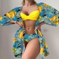 thumbnail image 2 of Birdeem Fashionista Lady Sexy Containing Chest Pad Print Bikini Set Two Piece Swimsuit, 2 of 6
