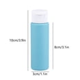 thumbnail image 3 of GFHFHITJ Plastics Bottle Travel Bottles Travel Size Leak Proof Refillable Bottles 50ml Squeezes Containers with Flip Caps for Lotion Shampoo Cosmetics Easy To Carry Fresh Color Matching, 3 of 6