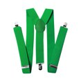 thumbnail image 1 of Men's 1 Inch Wide Solid Adjustable Suspenders - Kelly Green, 1 of 1
