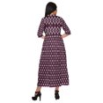 thumbnail image 4 of Moomaya Robe Kurti d'Été à Manches Courtes Imprimée, Tunique Ligne A pour Femmes, 4 of 5