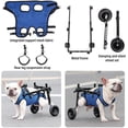 thumbnail image 3 of JFBUJC Small Dog Wheel-Chair for Back Legs, Walking Assistance for Disabled Dog, Wheel Chair Hind Limb Hind Back Leg Disabled Dog Mobility Aid Trolley, 3 of 5