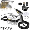 thumbnail image 1 of Professional High-Pressure 1800ml Rapid-Heating Steam Cleaner, 2500W Handheld High-Temperature Pressurized Steam Cleaner, Steam Cleaner For Car, Kitchen, Bathroom, Furniture, Windows (White), 1 of 9
