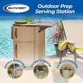 thumbnail image 2 of Suncast Station de Préparation de Grillades Extérieure - Station de Préparation de Table de Rangement Portable pour Divertissement BBQ Extérieur - Ranger l'Accessoire de Grillade, 2 of 12