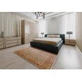 thumbnail image 4 of Ahgly Company Indoor Rectangle Mid-Century Modern Light Copper Gold Oriental Area Rugs, 6' x 9', 4 of 6