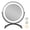 Black, variant on Gymax 16'' Round Makeup Vanity Mirror 3 Color Dimmable Lights Memory Function Black