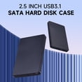 thumbnail image 4 of Graflsoa Boîtier SATA HDD/SSD USB 3.1 Type-C 2,5 Pouces - Installation Sans Outils, Boîtier ABS, Conception Compacte et Légère (Inclut Câble et Adaptateur), 4 of 5