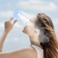 thumbnail image 3 of SDNall Portable Neck Fan Portable Fan Rechargeable Portable Water Mist USB Fan, Folding & Adjustable Design, Quiet Operation, Mini Handheld Fan with Charging Function, Perfect for Neck Cooling, 3 of 7