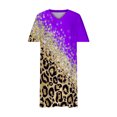 thumbnail image 5 of Fshaion Robe d'Été pour Femmes 2024 Robe Grande Taille pour Col en V Décontractée Robes d'Été Poche Genou Manches Courtes avec Poches Liquidation à Moins de 10!, 5 of 5