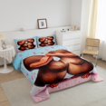 thumbnail image 3 of Erosebridal Ensemble de Couette Très Grand Ornithorynque pour Couple, Insert de Couette Faune Australienne, Réversible 3 Pcs, 3 of 7