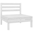 thumbnail image 2 of vidaXL Garden Middle Sofas 2 pcs White Solid Pinewood, 2 of 6