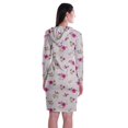 thumbnail image 4 of Moomaya Chandail à Capuchon à Manches Longues Imprimé, Robe T-Shirt en Jersey avec Poches, 4 of 6