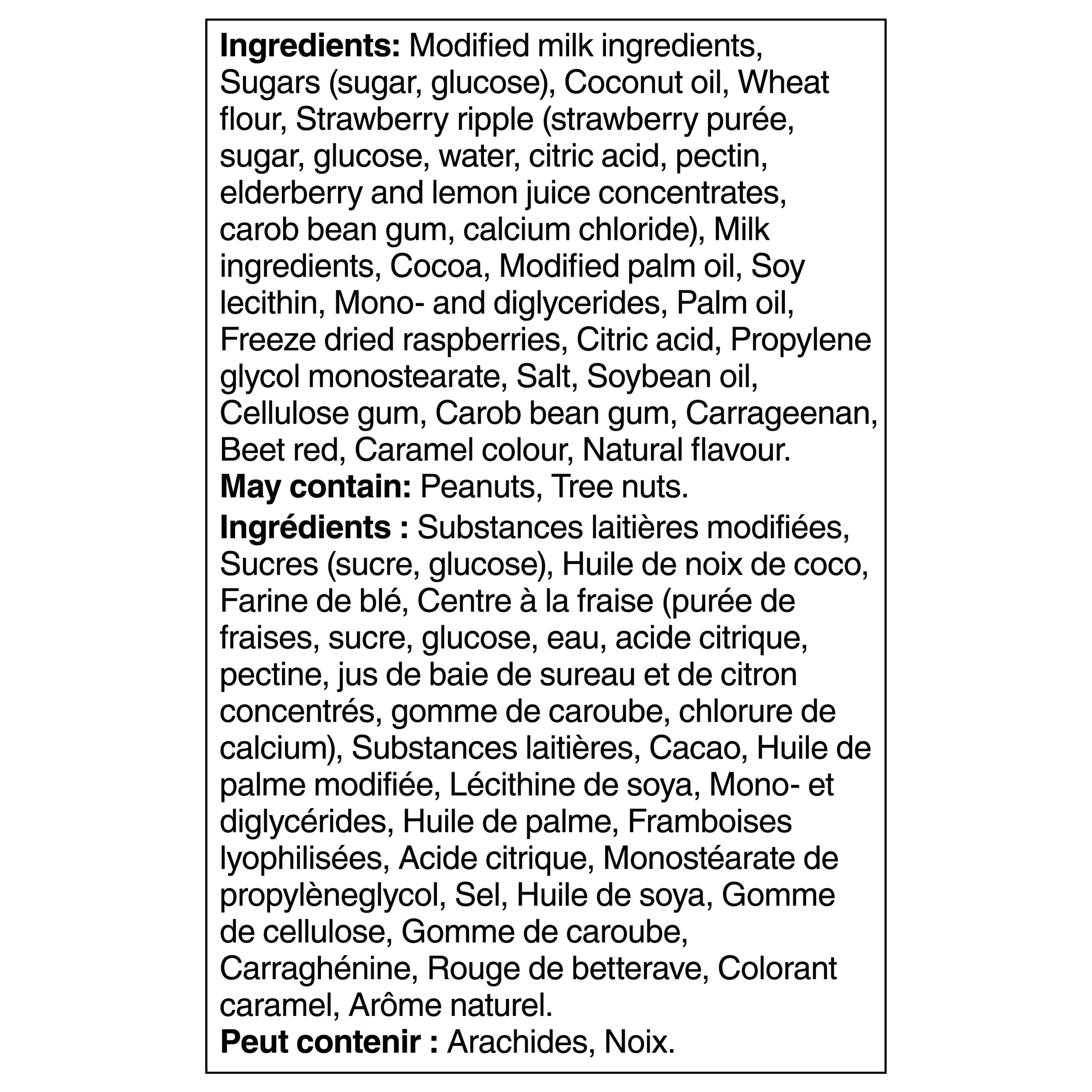 DRUMSTICK Cornet Délice aux petits fruits, dess. glacé fraises, enrob. choco. blanc 4 x 125 ml