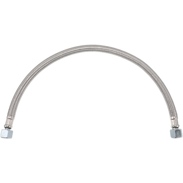 Stainless Leader Hose Silver for Pneumatic Equipment 1Pack