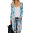 thumbnail image 1 of AAMILIFE Mode pour Femmes 2053 Cardigan en Tricot Douillet à devant Ouvert à Manches Longues Long, 1 of 2