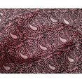 thumbnail image 4 of oneOone Silk Tabby Fabric Leaves & Paisley Block Print Fabric BTY 42 Inch Wide, 4 of 4