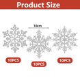 thumbnail image 2 of Plastic Glitter Snowflake, 10cm, 30 Per Box, 2 of 5