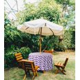 thumbnail image 2 of Vargottam Indoor/OutdoorRoundTablecloth 58 InchTablecloth With Umbrella Hole & Zip, Waterproof TableCloth, TableCovers For Backyard Table -Lavender, 2 of 7