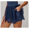 thumbnail image 2 of PISONIC Robe de Tennis et de Golf pour Femmes avec Soutien-Gorge Intégré, Short, Dos Nu, Encolure Carrée, Mini Jupe Bouffante, Robes Athlétiques avec Poches, 2 of 7