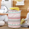 thumbnail image 5 of BKER Patterned Linen Laundry Hamper Without Lid Large Open Top Dirty Stylish And Breathable Fabric For Bedroom Or Bathroom Easy And Durable Design, 5 of 5