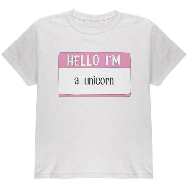 Halloween Hello I'm a Unicorn Youth T Shirt
