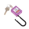 thumbnail image 3 of PL38-KD 38 mm PVC Curved Safety Lockout Padlock Purple, 3 of 8
